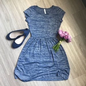 Modcloth (Gilli) Heathered Blue Dress